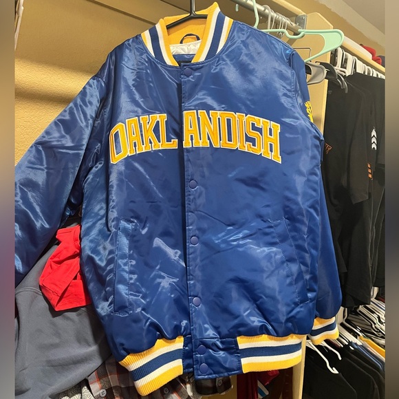 Oaklandish Starter Jacket in Warriors colorway - Picture 1 of 5